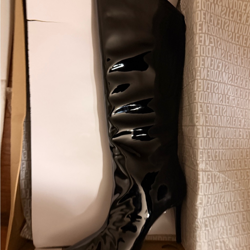Steve Madden Sarina Black Knee-High Women's Boots NWT - Picture 5 of 7